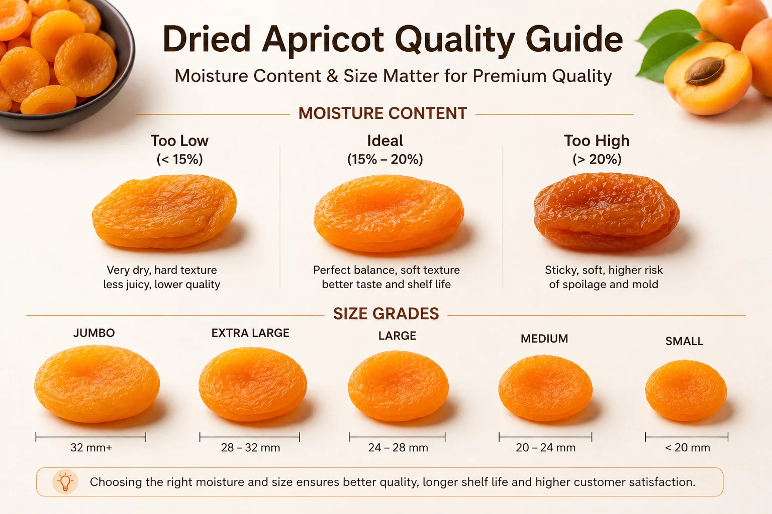 Guide to wholesale buying of dried apricots