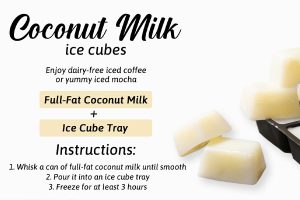 coconut milk ice cubes