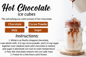 hot chocolate ice cubes